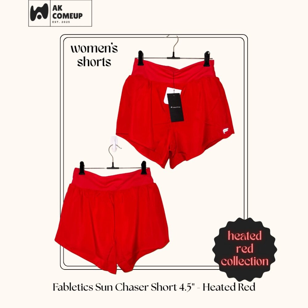 Fabletics Feather Tech+ Half-Zip Top - Heated Red